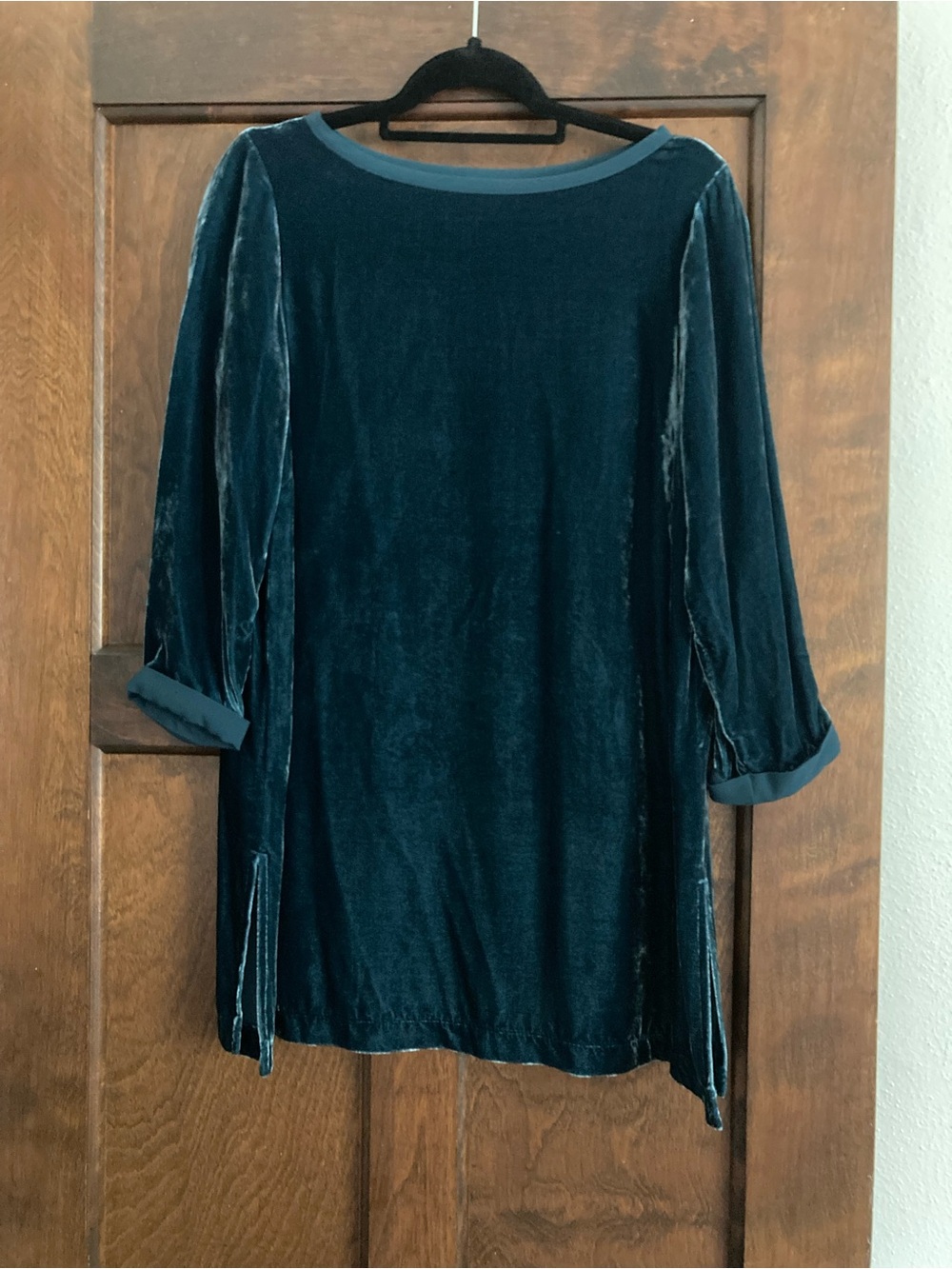 J. Jill Velvet Tunic in Deep Teal